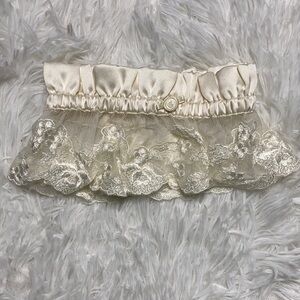 Vintage Victoria’s Secret RARE 90’s satin and lace wedding garter